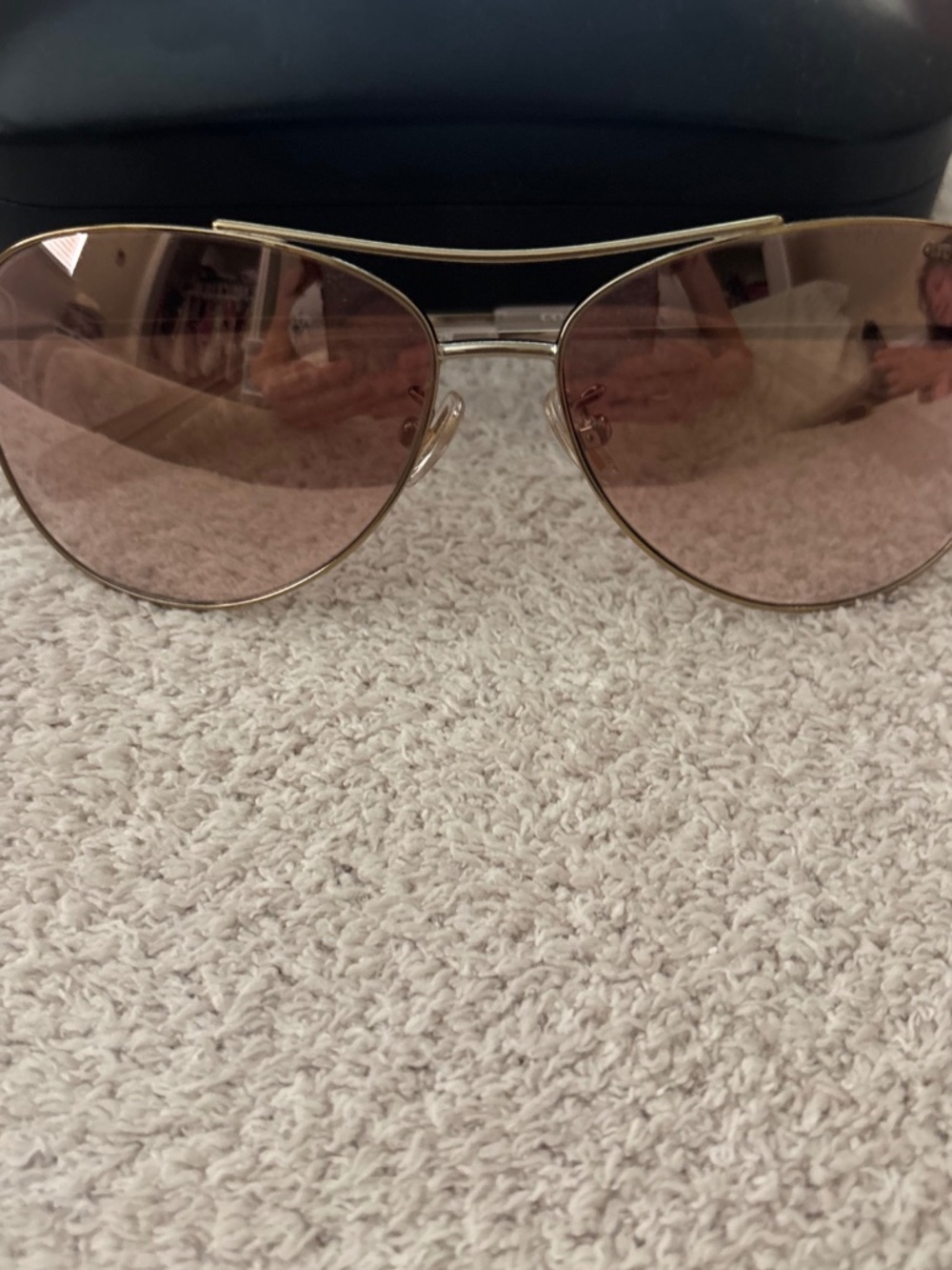 Coach women’s pink sunglasses brand new with the case